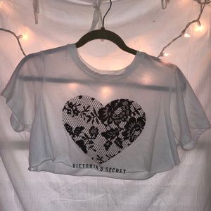 victoria’s secret cropped shirt